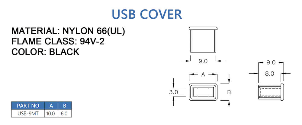 Plug box USB-9MT